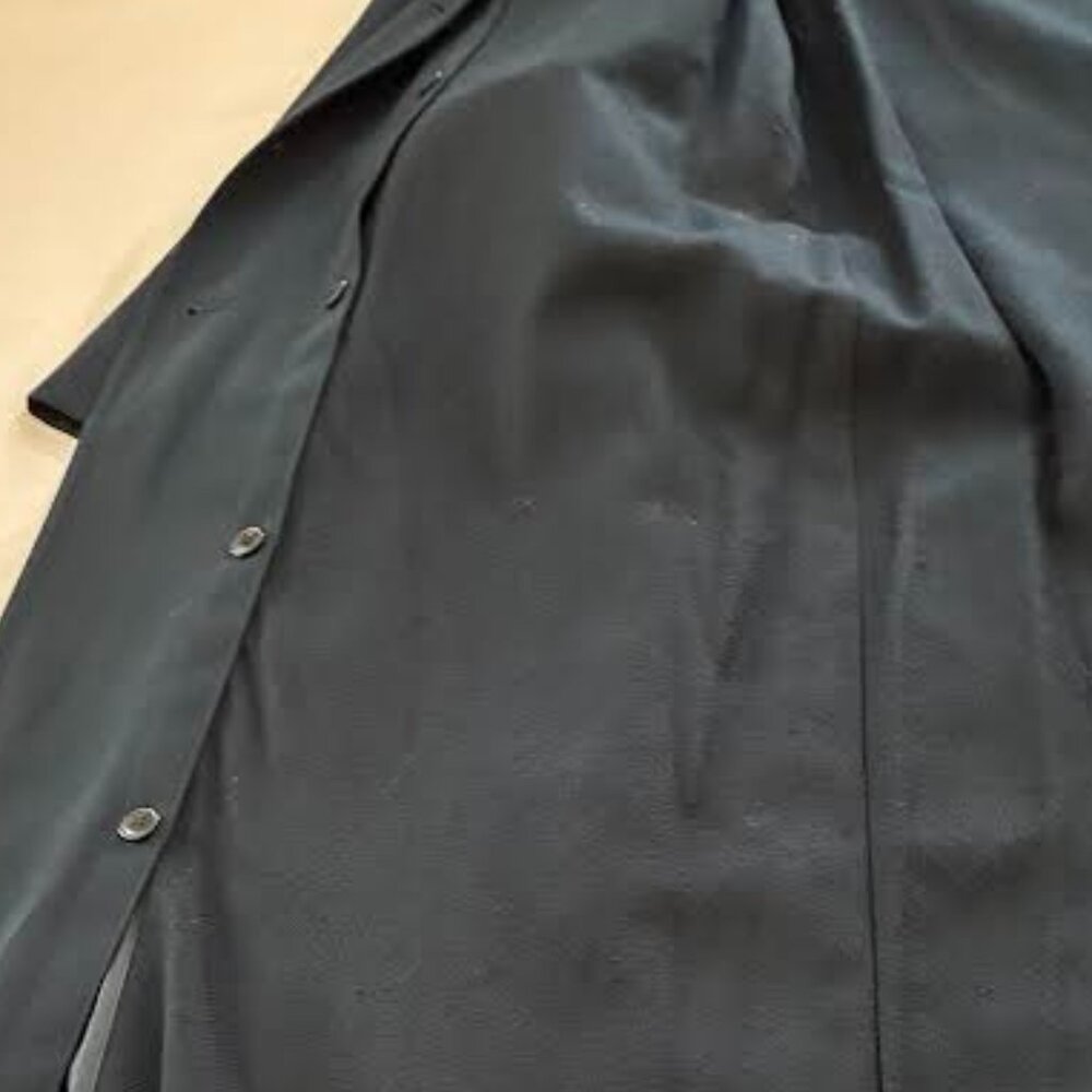 Gallery Trench Coat – Size 8 | Gently Used | Elegant Blue with hint of Green Hue - Picture 5 of 5